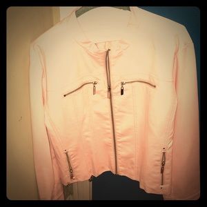 N Y & C light pink women’s motorcycle jacket🌸